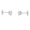 Boucles d'oreilles Puces d'oreilles or blanc, diamants. 58 Facettes 33674