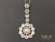 Pendentif Pendentif platine perle diamants 1920 58 Facettes A10548