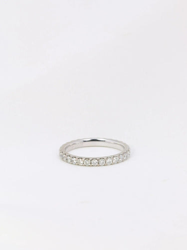 Snubní prsten Američan z bílého zlata a 0,9 karátových diamantů