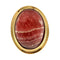 Bague 56.5 Bague en or jaune avec rhodochrosite 58 Facettes G3855