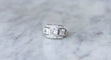 Bague 53 Bague Art Déco Trilogie Diamants 58 Facettes