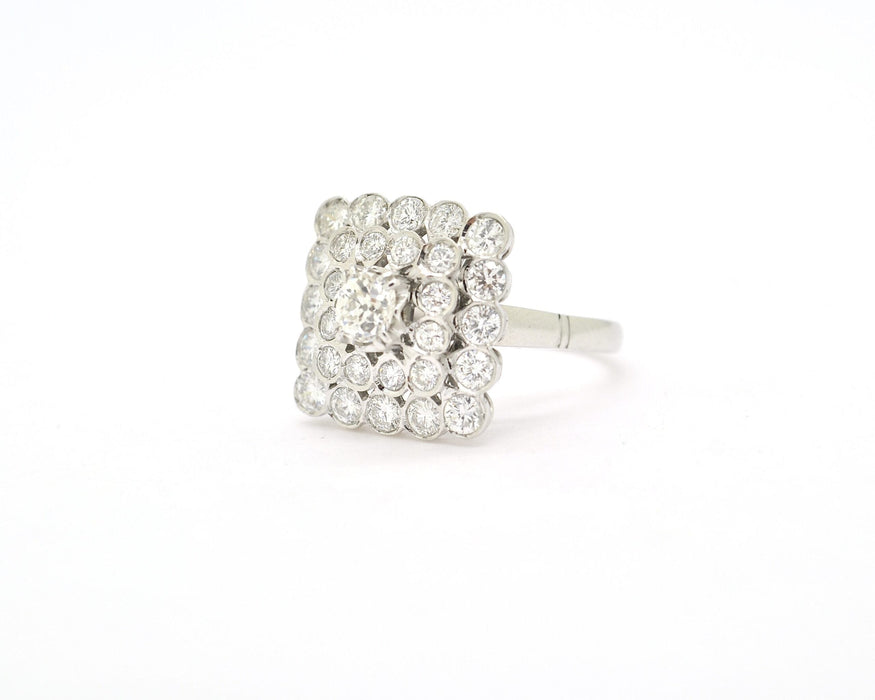 Bague Anello in oro bianco e diamanti Ct 2,20 58 Facettes