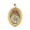 Pendentif Médaille Or jaune Email de la Vierge de Montserrat 58 Facettes D359668LF