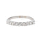 Bague 51 Bague Demi alliance Or blanc Diamant 58 Facettes 3227154CN