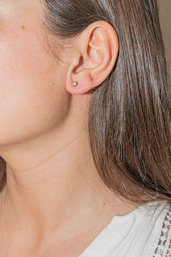 Boucles d'oreilles Boucles d'oreilles Puces Or jaune Diamant 58 Facettes 2905296CN