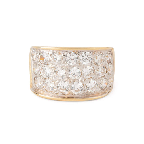 Bague 54 Bague Chevalière en or jaune et diamants 58 Facettes