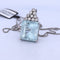 Pendentif Pendentif en or blanc avec aigue-marine 58 Facettes