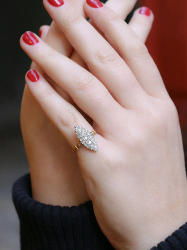 Bague Bague marquise vintage diamants 0,5 ct 58 Facettes J188