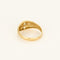 Yellow gold ring with diamonds 