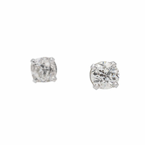 Boucles d'oreilles Boucles d'oreilles Puces Or blanc Diamant 58 Facettes 3547190CN