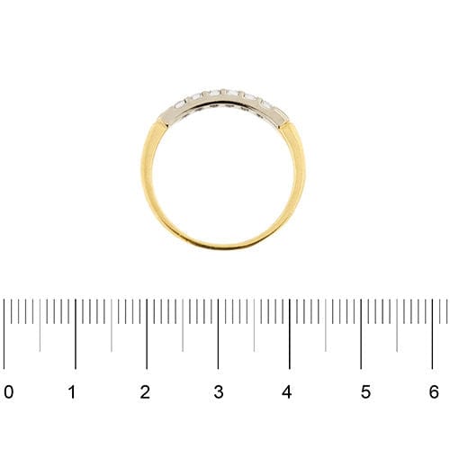 Bague 61 Bague Riviera avec diamants de 0,24 ct 58 Facettes 36981