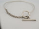 Collier collier HERMES croisette mm argent massif 58 Facettes 260888