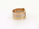 Bague 56 vintage bague CARTIER double c en 3 ors jaune rose blanc 58 Facettes 262048