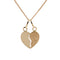 Collier Pendentif coeur sécable en or et sa chaine 58 Facettes 24-336