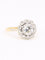 Bague 53 Bague marguerite or jaune diamant 0,8 carat 58 Facettes 1174.8