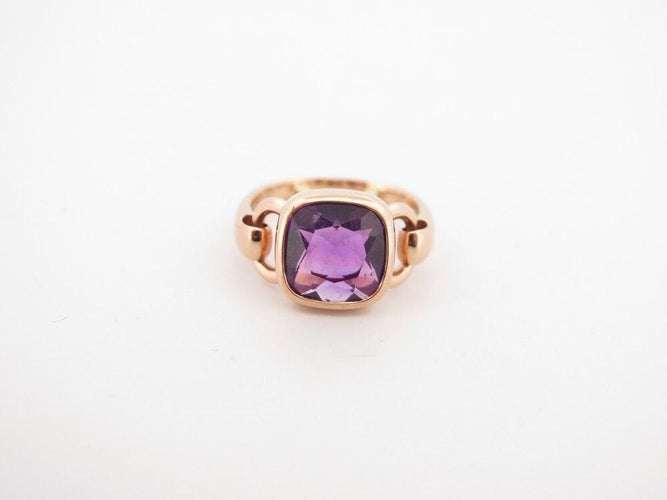 Bague 49 bague POIRAY indrani gm amethyste en or rose 58 Facettes 259050