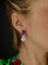 Boucles d'oreilles Boucles d'oreilles pendantes en améthyste et diamants 58 Facettes