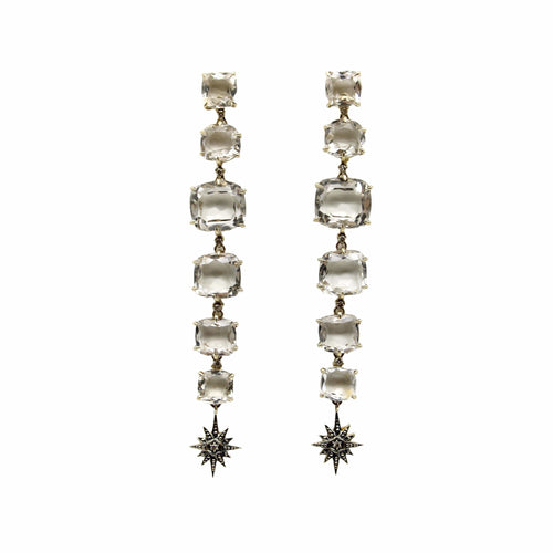 Boucles d'oreilles Boucles d'oreilles pendantes H. Stern en or 18 carats, quartz clair de lune et diamants 58 Facettes A2005X