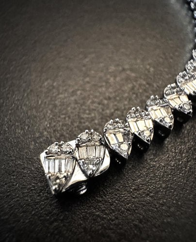 Bracelet Bracelet en or blanc avec diamants 58 Facettes