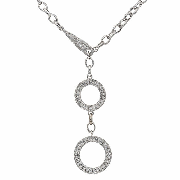 Collier Collier Or blanc Diamant 58 Facettes 3367681CN