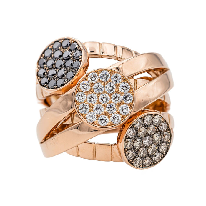 Bague 55 Bague Trilogie Or rose Diamant 58 Facettes 3282598CN