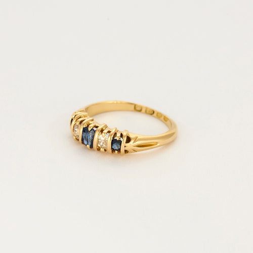 Bague 54 Bague jaretière or jaune et diamants 58 Facettes DRE15662