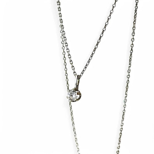 Bague Collier diamant solitaire 58 Facettes REF24088-251