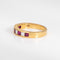 Tiffany & Co Ruby Diamond Ring 4mm Band Vintage 18k Yellow Gold Signed Jewelry 58 Facettes G13930