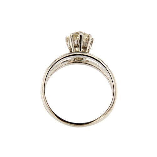 Bague 55 Bague solitaire en diamant de 1,56 ct 58 Facettes 35305