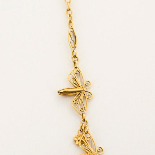 Collier Collier draperie or jaune 58 Facettes CHAL0172