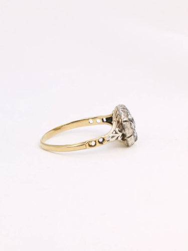 Bague Bague marguerite ancienne, diamants taille rose 58 Facettes J306