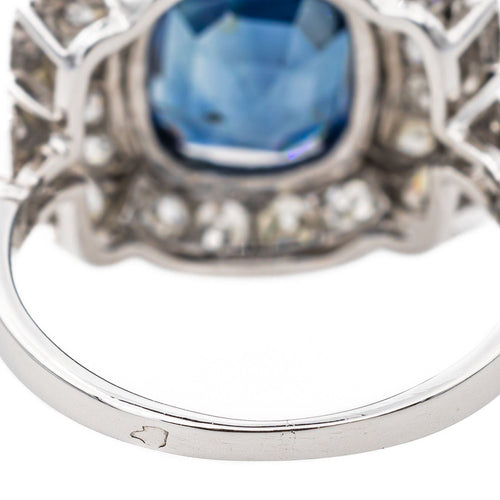 Bague 48 Bague Platine Saphir 58 Facettes 3411140CN