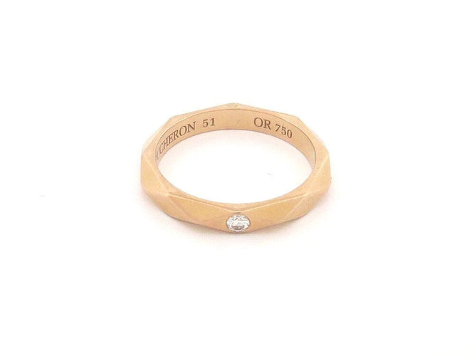 Bague 51 bague BOUCHERON alliance facette or rose 1 diamant 58 Facettes 262050