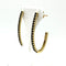 Boucles d'oreilles Boucles d'oreilles demi créoles or jaune et saphirs 58 Facettes Z1351384