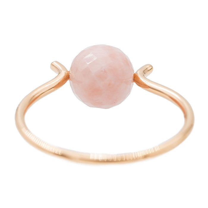 Rhodochrosite Rose Gold Ring