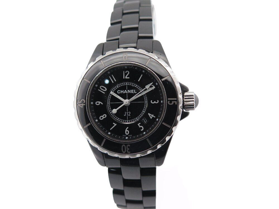 Reloj CHANEL j12 negro intenso 33 mm cerámica negra + caja