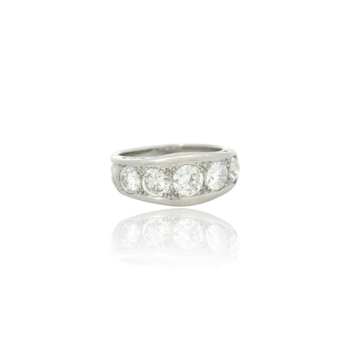 Bague 56 Bague diamant en or blanc 58 Facettes
