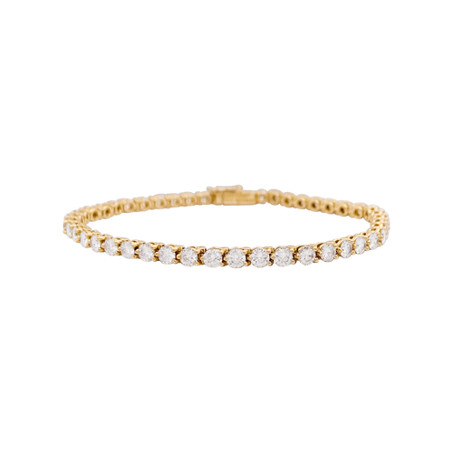 Bracelet Ligne tennis Cartier or jaune, diamants. 58 Facettes 34225