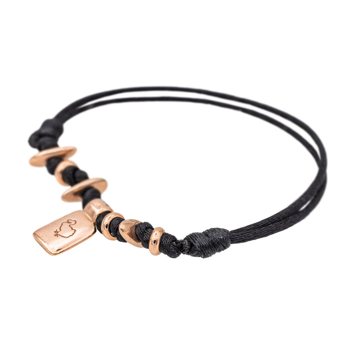 Vejestorio Pomellato Pulsera de cordón de oro rosa