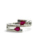 Bague 54 Bague or rubis et diamants 58 Facettes