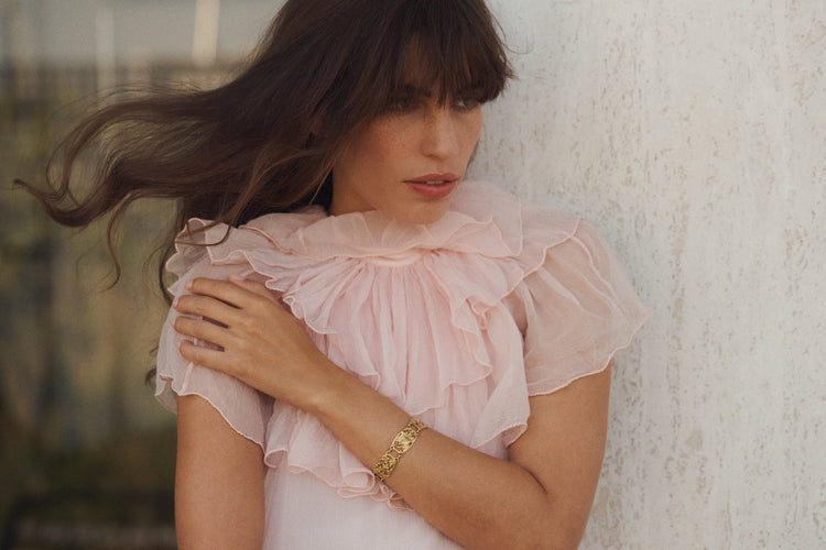 Bracelet Bracelet Art Nouveau Arnould en Or Jaune 58 Facettes