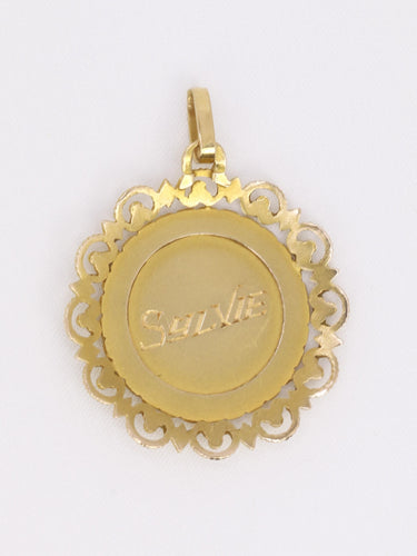 Pendentif PERROUD - Médaille signe zodiaque Cancer or jaune 58 Facettes 1190.5