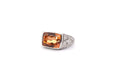 Bague 54 Bague topaze naturelle 8,24cts et diamants 58 Facettes 26070-25650D