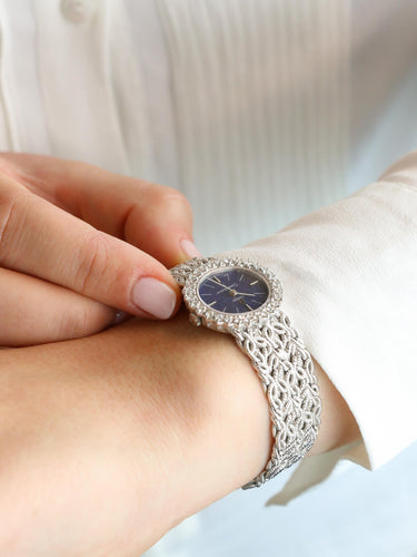Montre OMEGA Constellation - Montre or blanc diamants lapis-lazuli 58 Facettes 1153.3