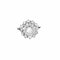 Bague 53,5 Bague fleur or blanc et diamants 58 Facettes ROM11863