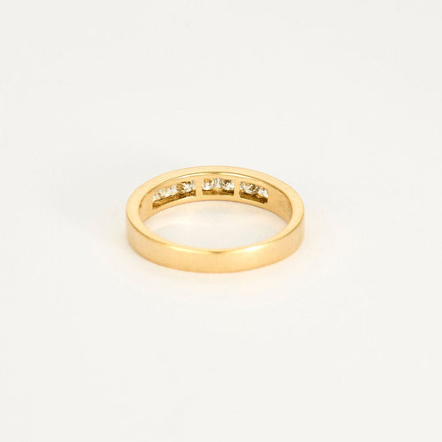 Bague 56 Bague jonc or jaune et diamants 58 Facettes SAI0364