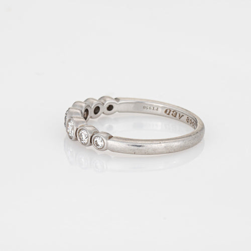 Bague 53 Tiffany & Co - Bague Jazz en platine et diamants (vers 2004) 58 Facettes G14226