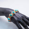 Bracelet Bracelet or jaune turquoises 58 Facettes 4180