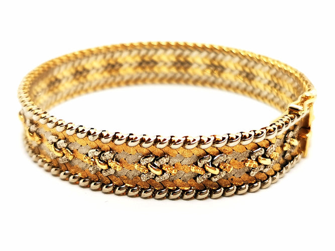 Pulsera eslabón oro amarillo elegante
