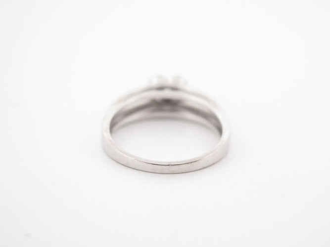 Bague 53 bague MAUBOUSSIN solitaire chance of love n1 or blanc diamant 58 Facettes 259023